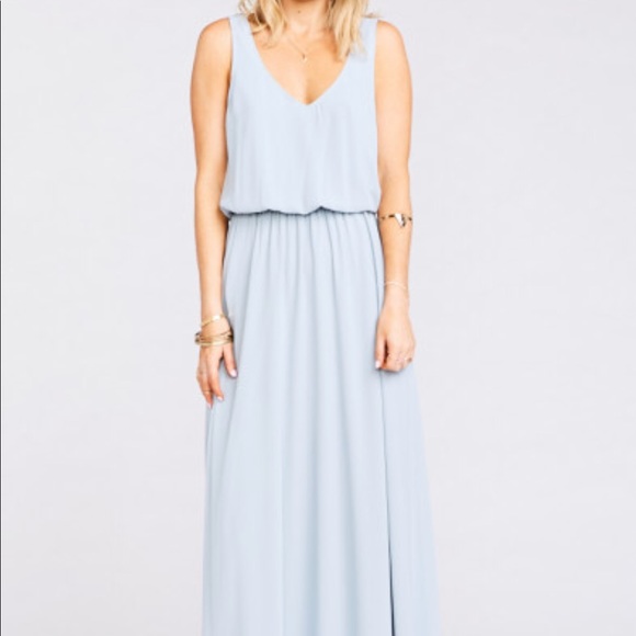 Show Me Your MuMu Dresses & Skirts - SHOW ME YOUR MUMU KENDALL MAXI DRESS STEEL BLUE XS